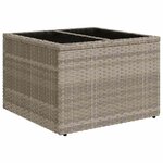 vidaXL Salon de jardin 6 Pièces avec coussins gris clair résine tressée