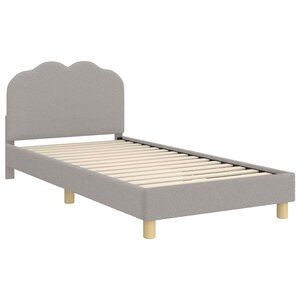 vidaXL Cadre de lit pour enfants avec tête de lit Gris clair 80x200 cm