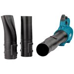 Makita souffleur à feuilles avec batterie 18 v noir et bleu
