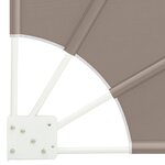 vidaXL Écran de confidentialité pour balcon Taupe 210 x 210 cm tissu