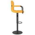 vidaXL Tabourets de bar lot de 2 jaune moutarde tissu