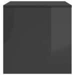 vidaXL Tables gigognes 3 Pièces Gris brillant Bois d'ingénierie