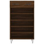 vidaXL Armoire à chaussures chêne marron 60x35x105cm bois d'ingénierie