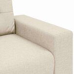 vidaXL Canapé avec coussin avec oreiller Beige 220 x 78 x 84 cm Lin