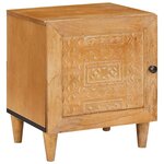 vidaXL Table de chevet Marron clair 40 x 33 x 46 cm