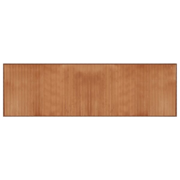 vidaXL Tapis rectangulaire naturel 60x200 cm bambou