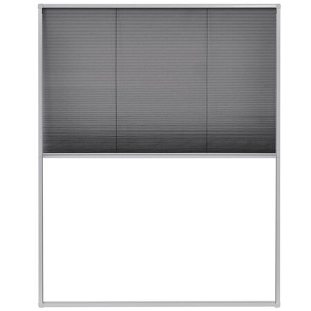 vidaXL Moustiquaire plissée pour fenêtre Aluminium 60x160 cm