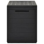 vidaXL Boîte de rangement de jardin Anthracite 78x44x55 cm