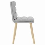 vidaXL Chaises à manger lot de 2 gris nuage tissu