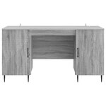 vidaXL Bureau Sonoma gris 142 5 x 50 x 75 cm Bois d'ingénierie