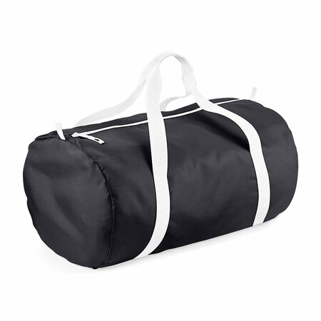 Sac de voyage toile ultra léger pliant - bg150 noir - white - packaway barrel bag
