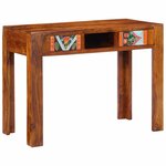 vidaXL Bureau avec tiroir Marron 100 x 50 x 75 cm Bois d'acacia massif