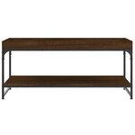 vidaXL Table basse chêne marron 100x49x45 cm bois d'ingénierie