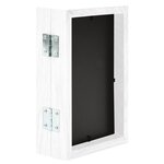 vidaXL Cadre photo dépliable en deux Blanc 2x(21x29 7 cm)