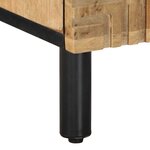 vidaXL Table de chevet marron 40x33x46 cm bois de manguier solide