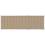 vidaXL Chaise longue de jardin avec table et coussin Pin imprégné
