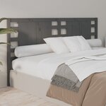 vidaXL Tête de lit Gris 166x4x100 cm Bois massif de pin