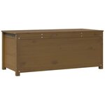 vidaXL Boîte de rangement Marron miel 110x50x45 5cm Bois massif de pin