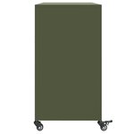 vidaXL Buffet vert olive 100 5x39x72 cm acier