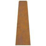vidaXL Braise Marron 50 x 35 x 100 cm Acier résistant aux intempéries