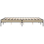 vidaXL Cadre de lit sans matelas chêne sonoma 120x200 cm