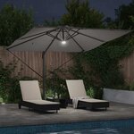 vidaXL Parasol Roma Anthracite 286 x 285 x 270 cm Aluminium  Polyester
