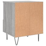 vidaXL Tables de chevet 2 Pièces sonoma gris 40x35x50 cm bois ingénierie
