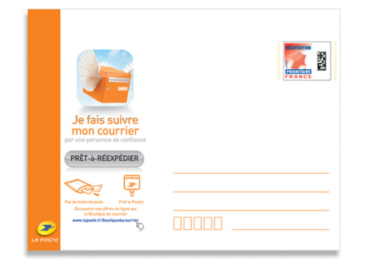 Enveloppe de réexpédition petit format - La Poste