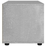 vidaXL Meuble TV VISNES gris béton 60x40x38 cm bois d'ingénierie