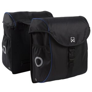 Willex sacoches de vélo 38 l noir et bleu 16102