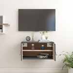 vidaXL Armoire murale Gris 60x30x30 cm Bois de pin massif
