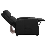 vidaXL Fauteuil inclinable Noir Similicuir