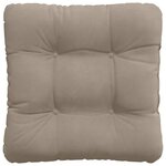 vidaXL Coussins de siège 4 Pièces Taupe 45 x 45 cm Tissu en microfibre