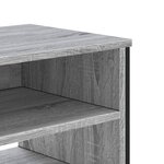 vidaXL Meuble TV sonoma gris 180x34x41 cm bois d'ingénierie