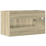 vidaXL Armoire lavabo de salle de bain chêne sonoma bois d'ingénierie