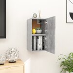 Vidaxl meubles tv muraux 2 pièces gris béton 30 5x30x30 cm