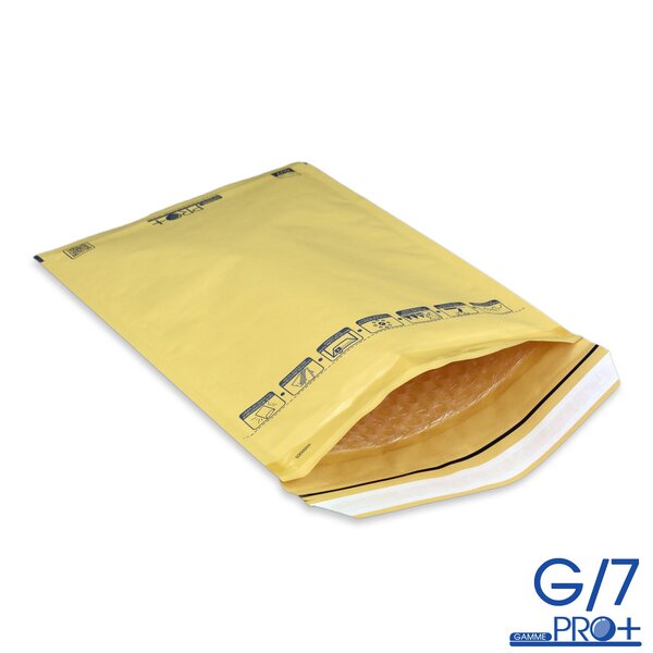 Lot de 1000 enveloppes à bulles pro+ marron g/7 format 230x335 mm
