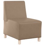 vidaXL Fauteuil Cappuccino 55 x 74 x 82 cm Faux cuir