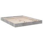 vidaXL Cadre de lit sans matelas gris béton 160x200 cm