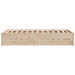 vidaXL Cadre de lit sans matelas 120x200 cm bois de pin massif