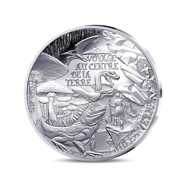 L'Art de la Plume – Voyage au centre de la terre Monnaie de 10€ Argent