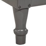 vidaXL Chaise cabriolet gris cuir véritable