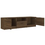 vidaXL Meuble TV Chêne marron 140x35x40 cm Bois d'ingénierie