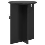 vidaXL Table d'appoint Chêne noir Ø 39 5 x 55 cm Bois d'ingénierie