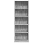 vidaXL Bibliothèque sonoma gris 60x24x176 cm bois d'ingénierie