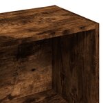 vidaXL Bibliothèque chêne fumé 57x28 5x141 cm bois d'ingénierie