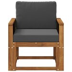 vidaXL Sofa de milieu extérieur Bois d'Acacia Massif Naturel