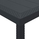 vidaXL Ensemble de salle à manger de jardin avec coussins 11 Pièces