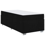 vidaXL Cadre de lit Noir 90 x 200 cm tissu
