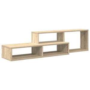 vidaXL SupportmuralpourTV 120x25x28 5cm Bois d'ingénierie